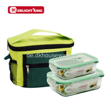 Glasfutterbehälter Crainer mit Lunch-Tasche